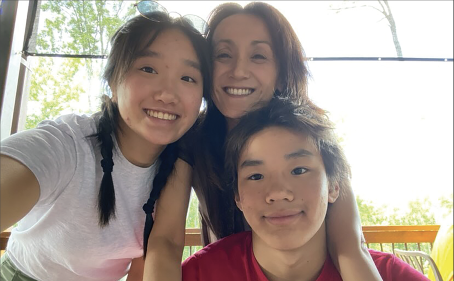Senior Remi Sirayanagi takes a selfie with her mother and younger brother. “Being the oldest has kind of shaped the family dynamic and my personality as well as my younger brother’s personality,” she said. “I think you can tell i’m an older sibling a lot of the time, compared to my brother I take more of a leadership 