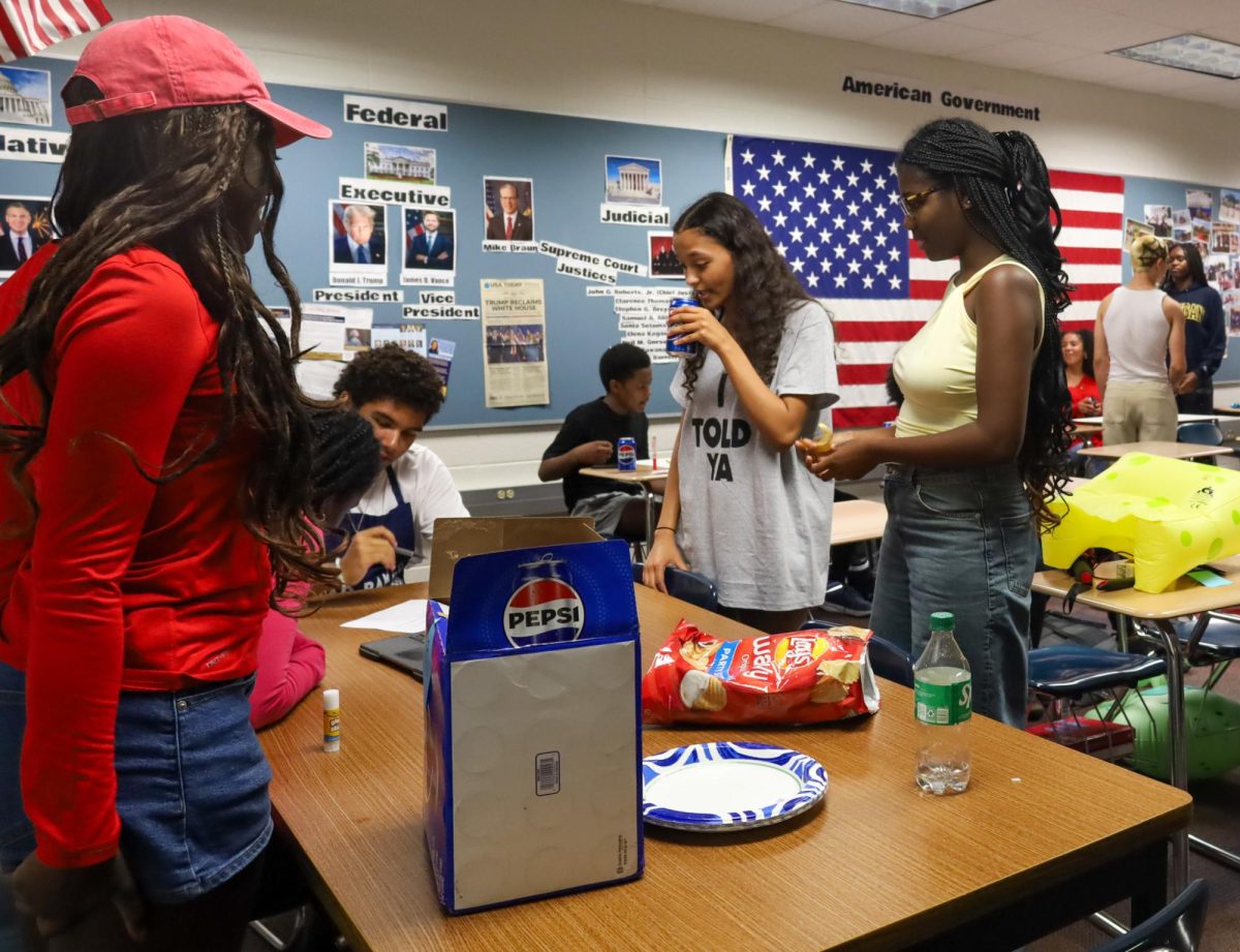 Officers of the Black Student Union club meet on Sept. 22 for their monthly meeting. The club was created to become a safe community for students of color in a Predominantly White Institution (PWI). The club meets on a monthly basis to play games, eat snacks, and learn about the details left out of American history. 

