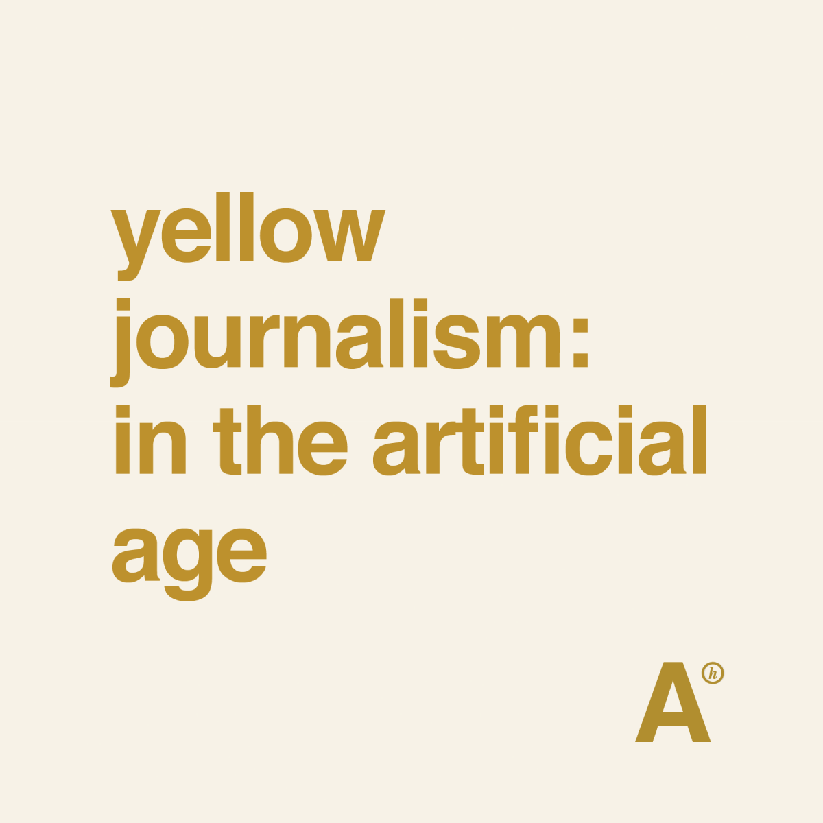 Yellow Journalism